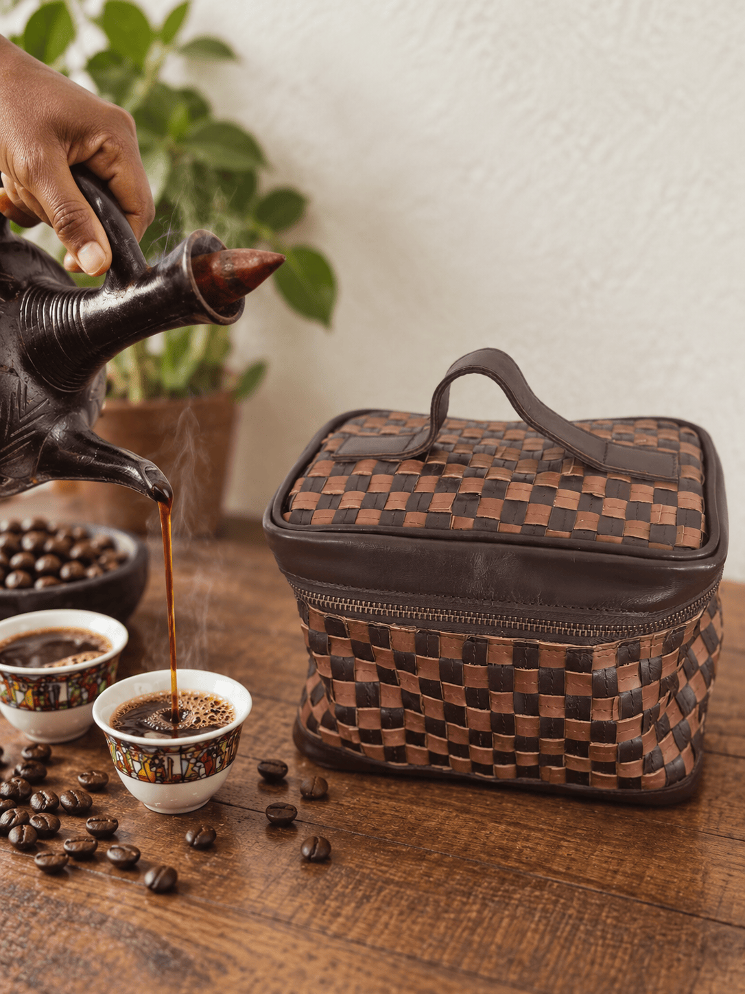 Ritual Poured Into Leather: How the Ethiopian Coffee Ceremony Inspired Buna Umber